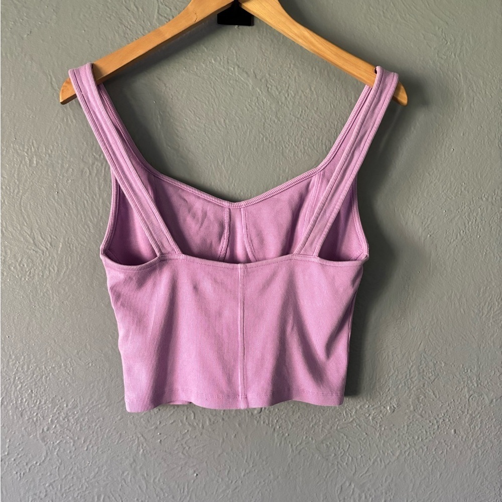 Aerie Lilac Ribbed Tank Bodice Style Top – Size L - Picture 3 of 9